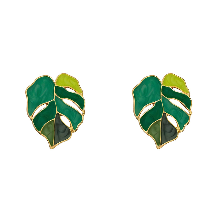 The "Gardenia" Leaf Drop Earrings